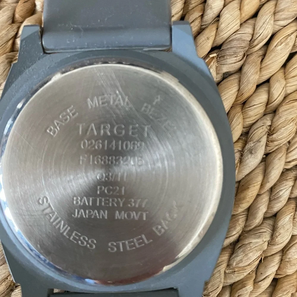 NWOT Target Gray Watch with Rubber straps